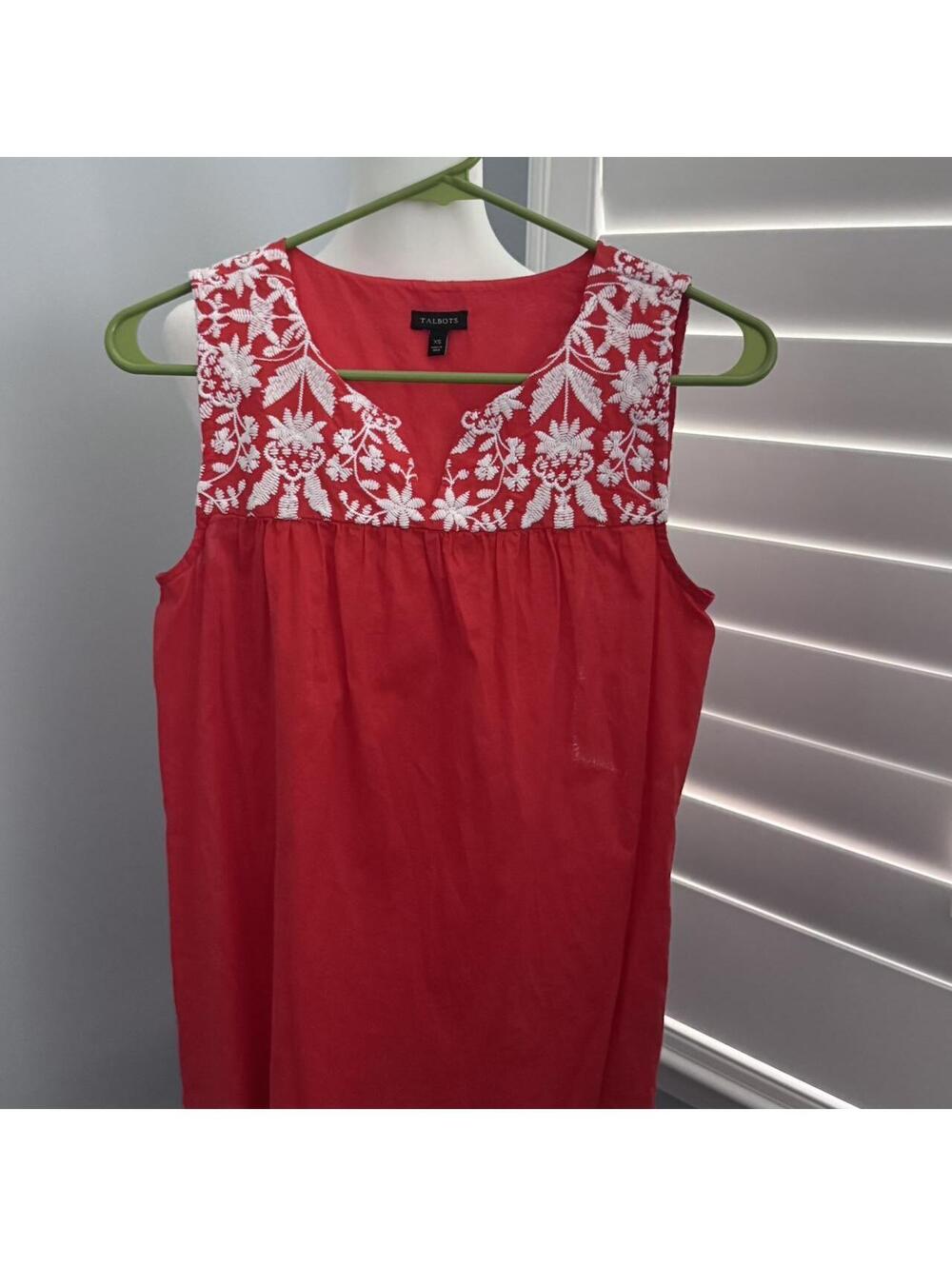 Talbots Women's Red and Orange Vests-tanks-cami